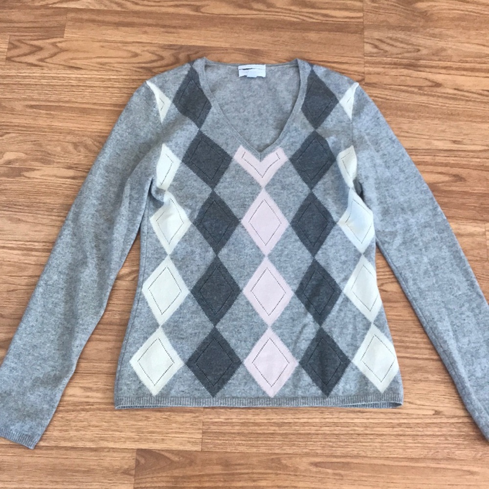 100% Cashmere sweater Charter club Argile  S